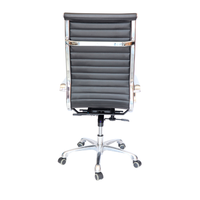 Silla Goetz negro respaldo Alto para mesa de Juntas