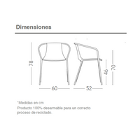 Silla Kasia con brazos