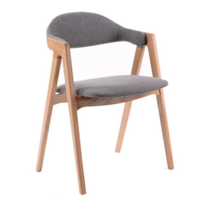 Silla Lola Madera de Haya Natural o Nogal Tapizada