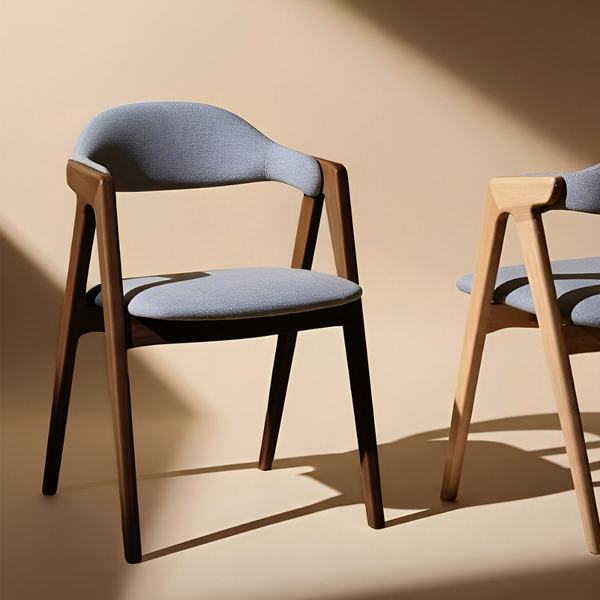 Silla Lola Madera de Haya Natural o Nogal Tapizada