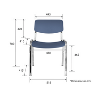Silla Milk acero