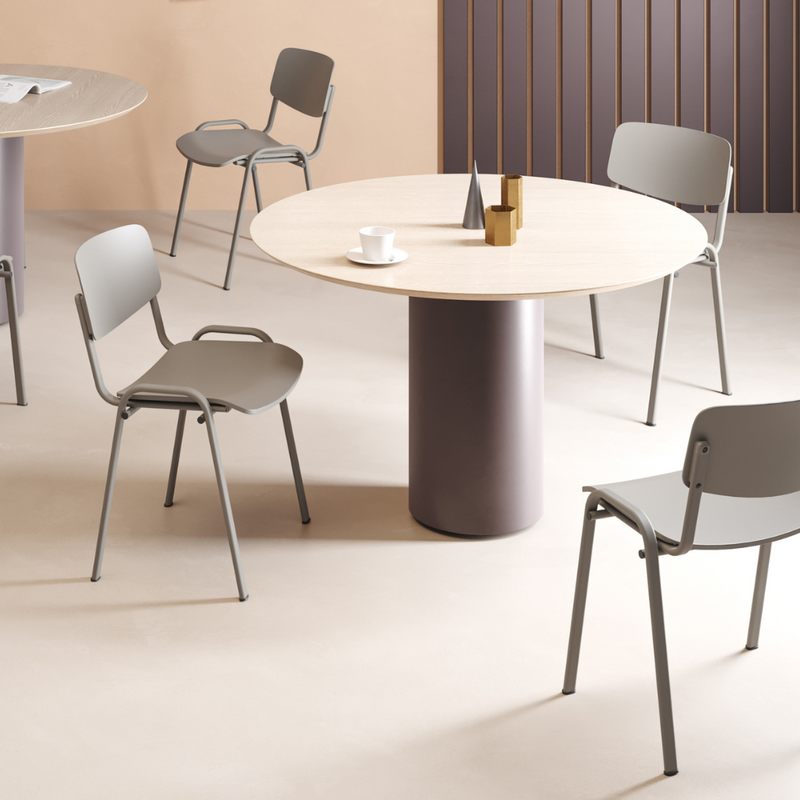 Silla Milk acero