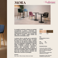 Silla Mora B Madera de Haya Natural o Nogal Tapizada