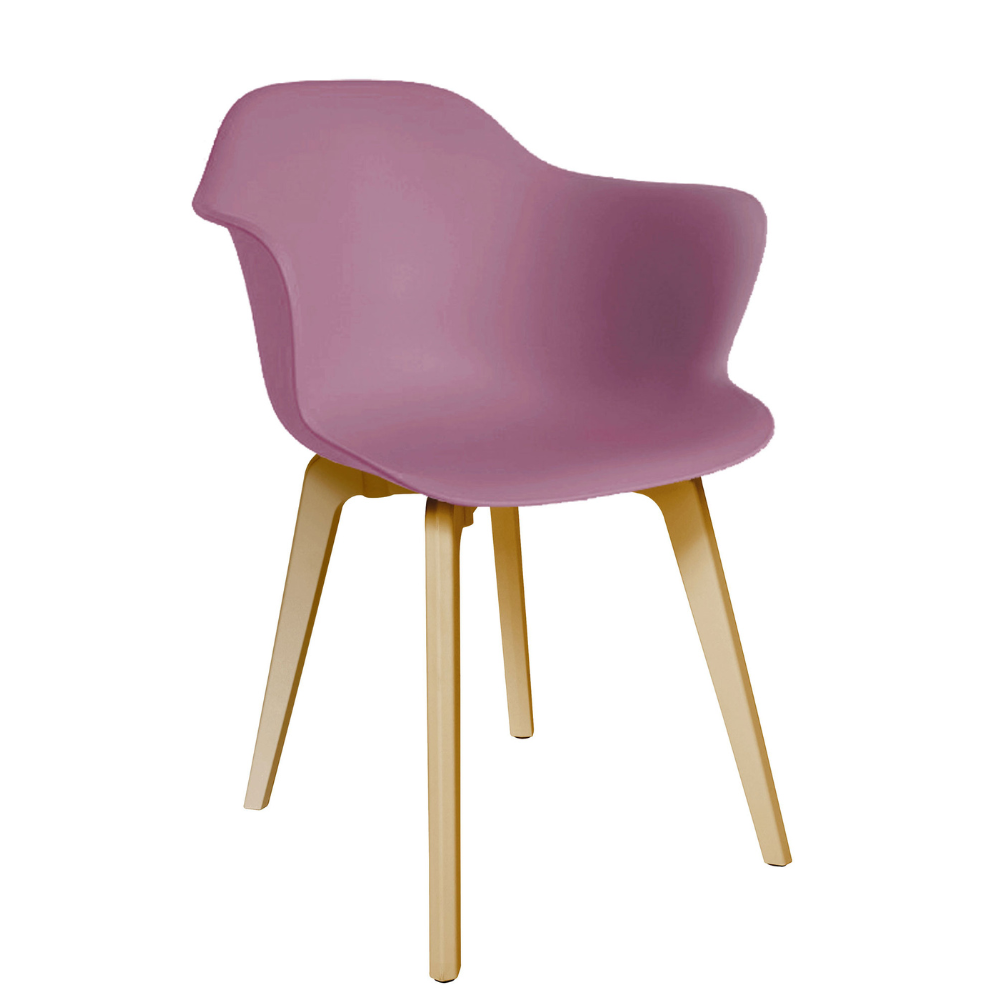 Silla Penguin pata madera set de 4
