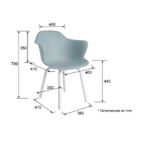 Silla Penguin set de 4