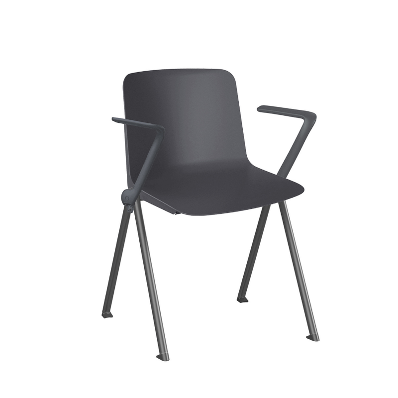 Silla Plus apilable con brazos