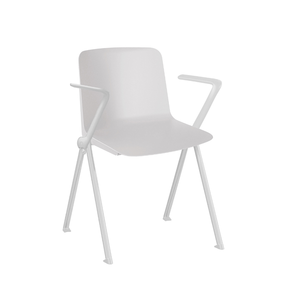 Silla Plus apilable con brazos