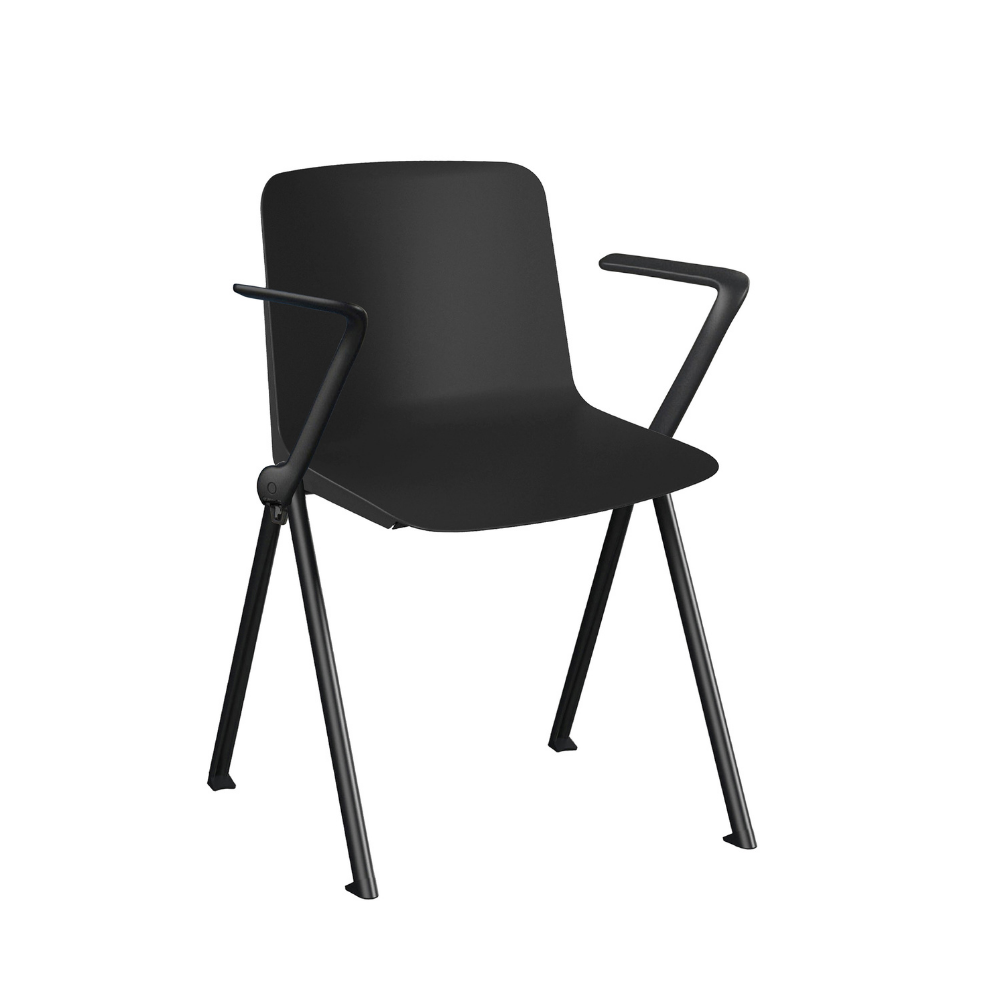 Silla Plus apilable con brazos