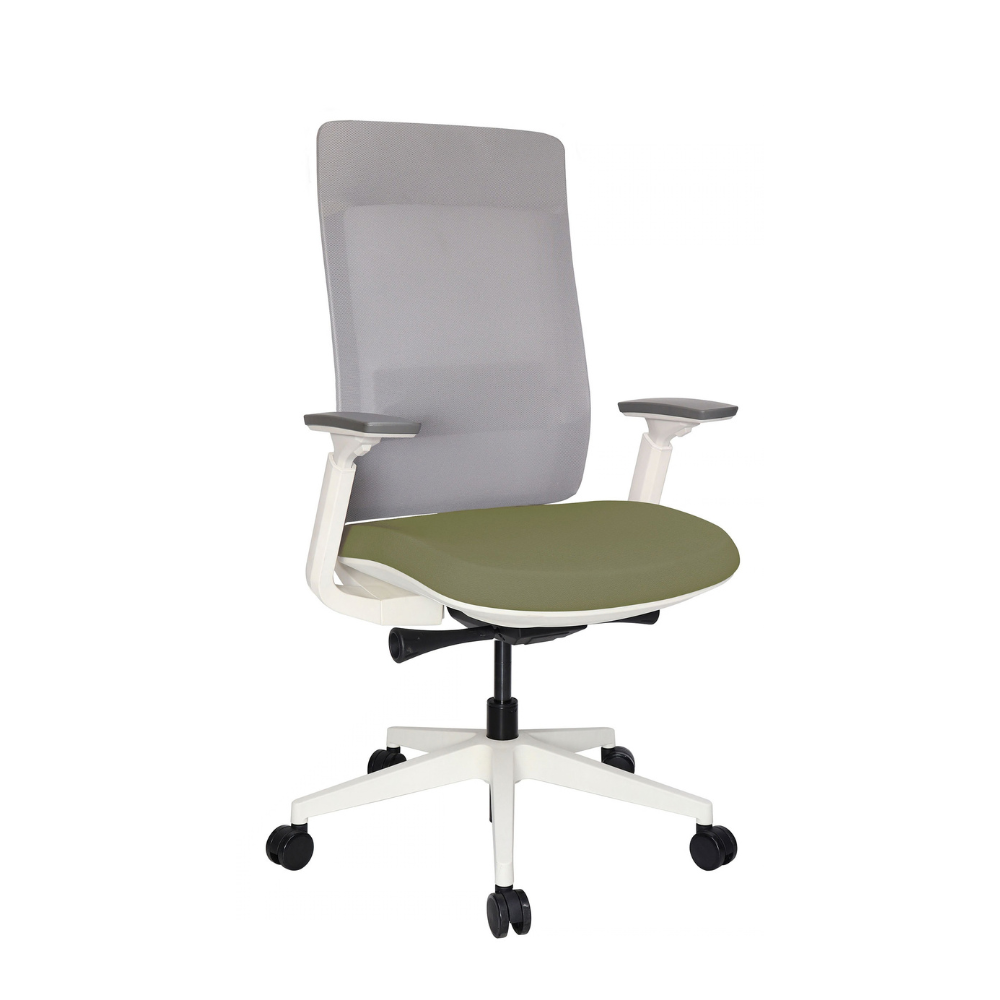 Silla Quo Ejecutiva Blanca tapizable en varios colores