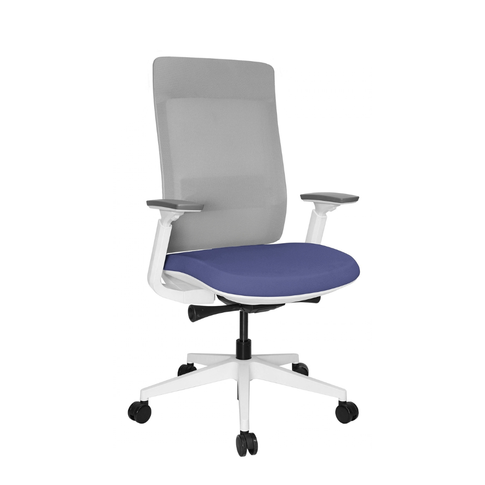 Silla Quo Ejecutiva Blanca tapizable en varios colores