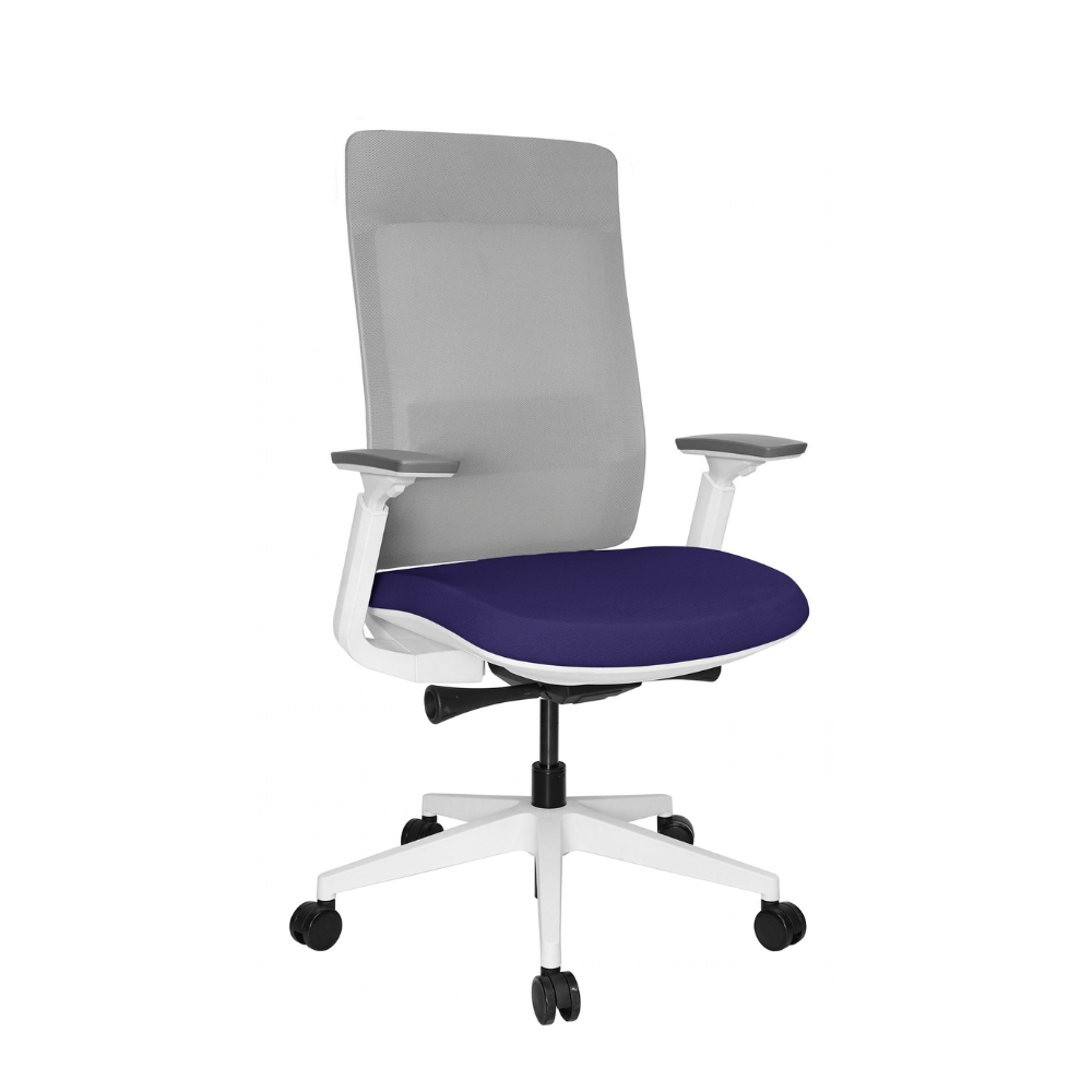 Silla Quo Ejecutiva Blanca tapizable en varios colores