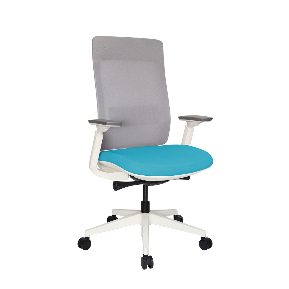 Silla Quo Ejecutiva Blanca tapizable en varios colores