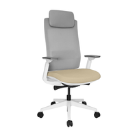 Silla Quo Ejecutiva Blanca Cabecera tapizable en varios colores