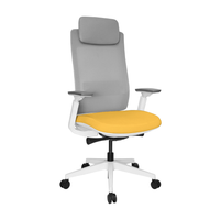 Silla Quo Ejecutiva Blanca Cabecera tapizable en varios colores