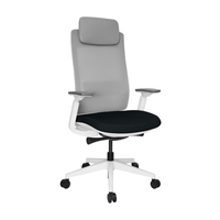 Silla Quo Ejecutiva Blanca Cabecera tapizable en varios colores