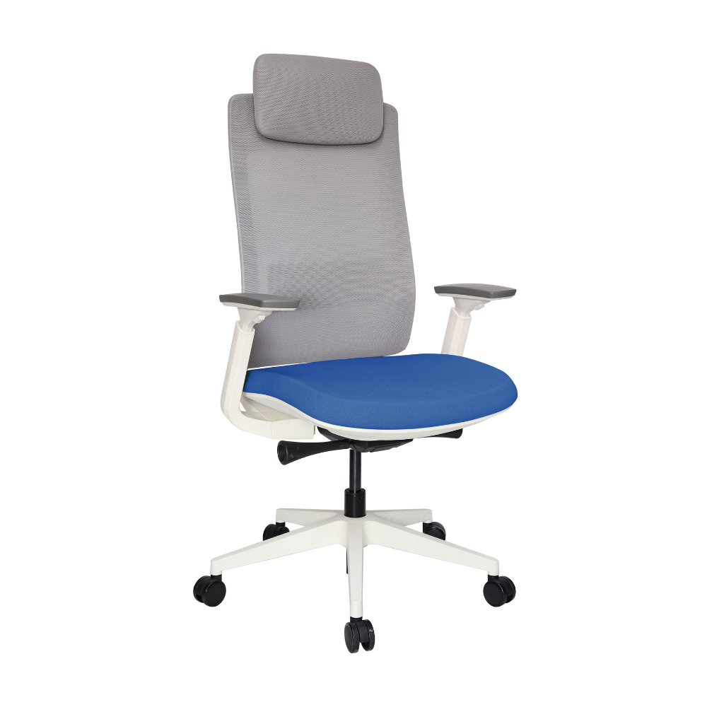 Silla Quo Ejecutiva Blanca Cabecera tapizable en varios colores