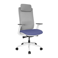 Silla Quo Ejecutiva Blanca Cabecera tapizable en varios colores
