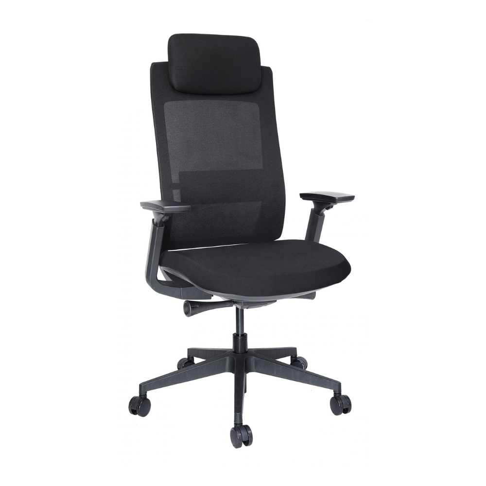 Silla Quo Ejecutiva Negro Cabecera