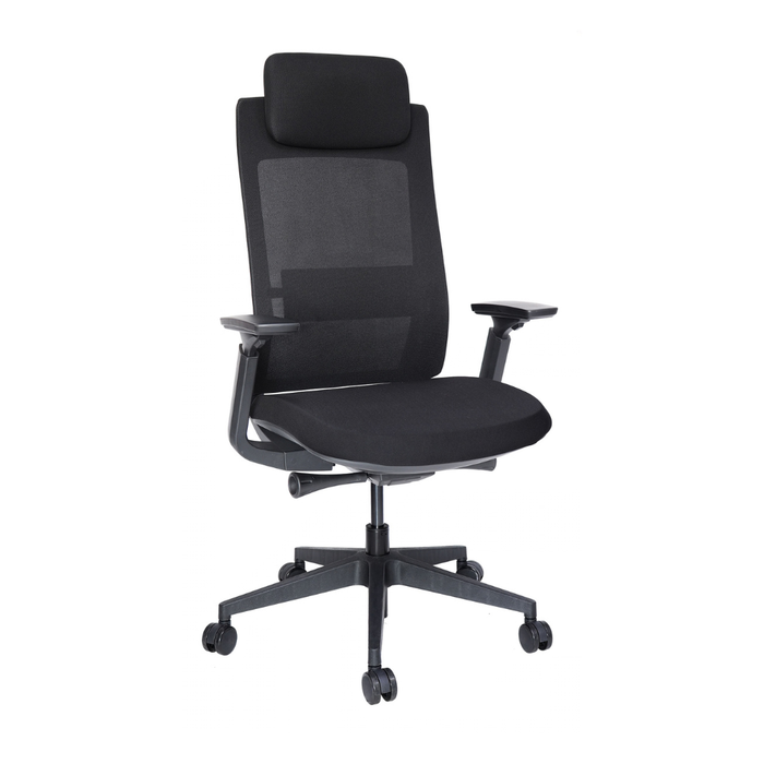 Silla Quo Ejecutiva Negro Cabecera