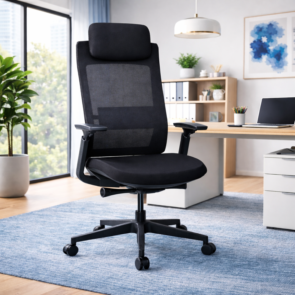 Silla Quo Ejecutiva Negro Cabecera