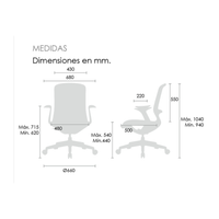 Silla Ejecutiva Rainbow mesh