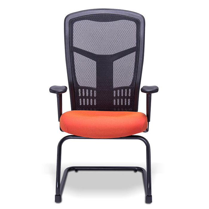 Sillon Visitante en Malla Tapizado en Tela