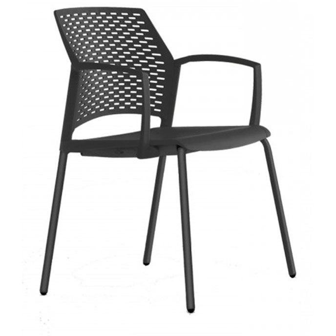 Silla de visita Rewind estructura color Gris o Negro