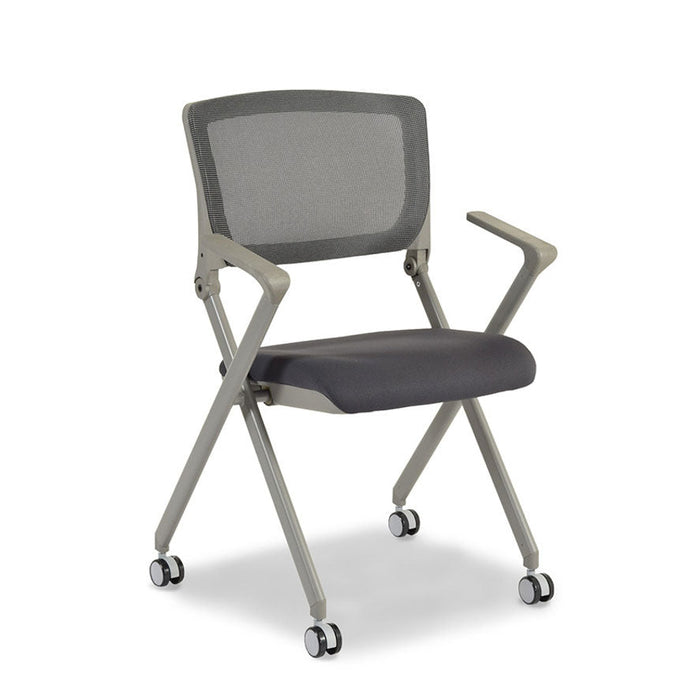 Silla de visita abatible skip Mesh gris