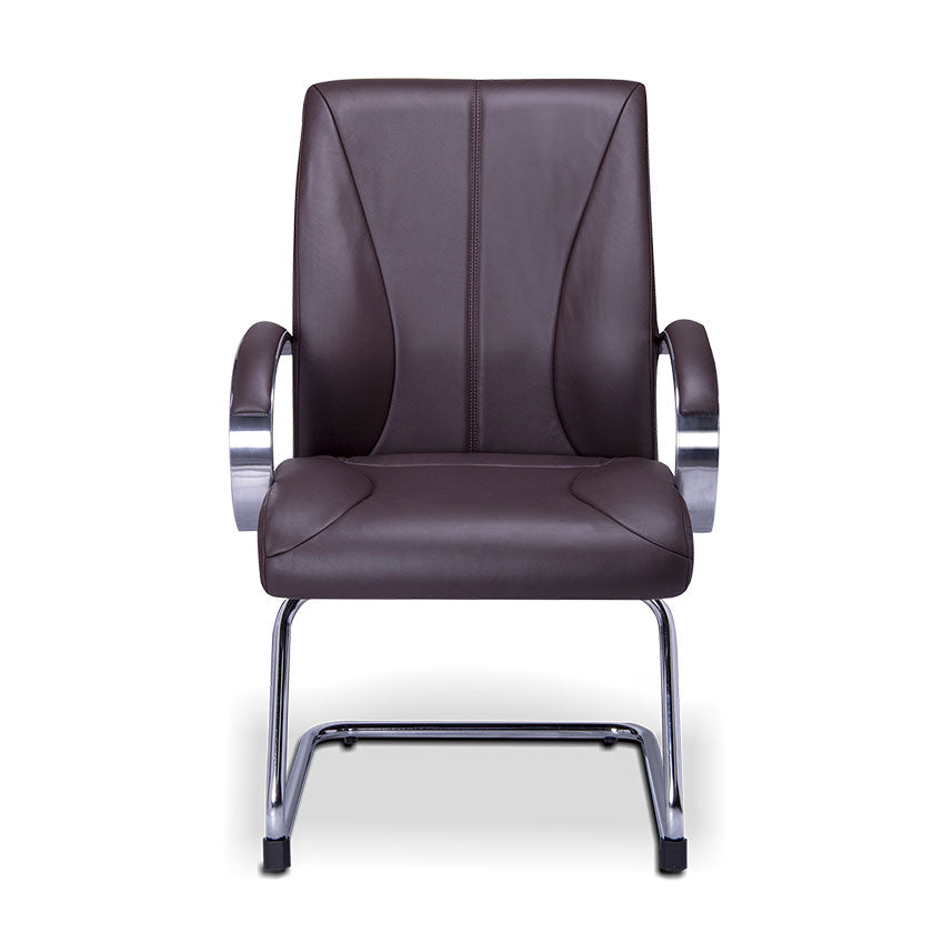 Sillon ejecutivo en piel/simil piel color negro respaldo bajo
