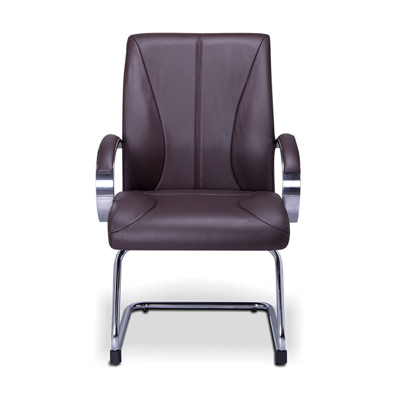 Sillon ejecutivo en piel/simil piel color negro respaldo bajo