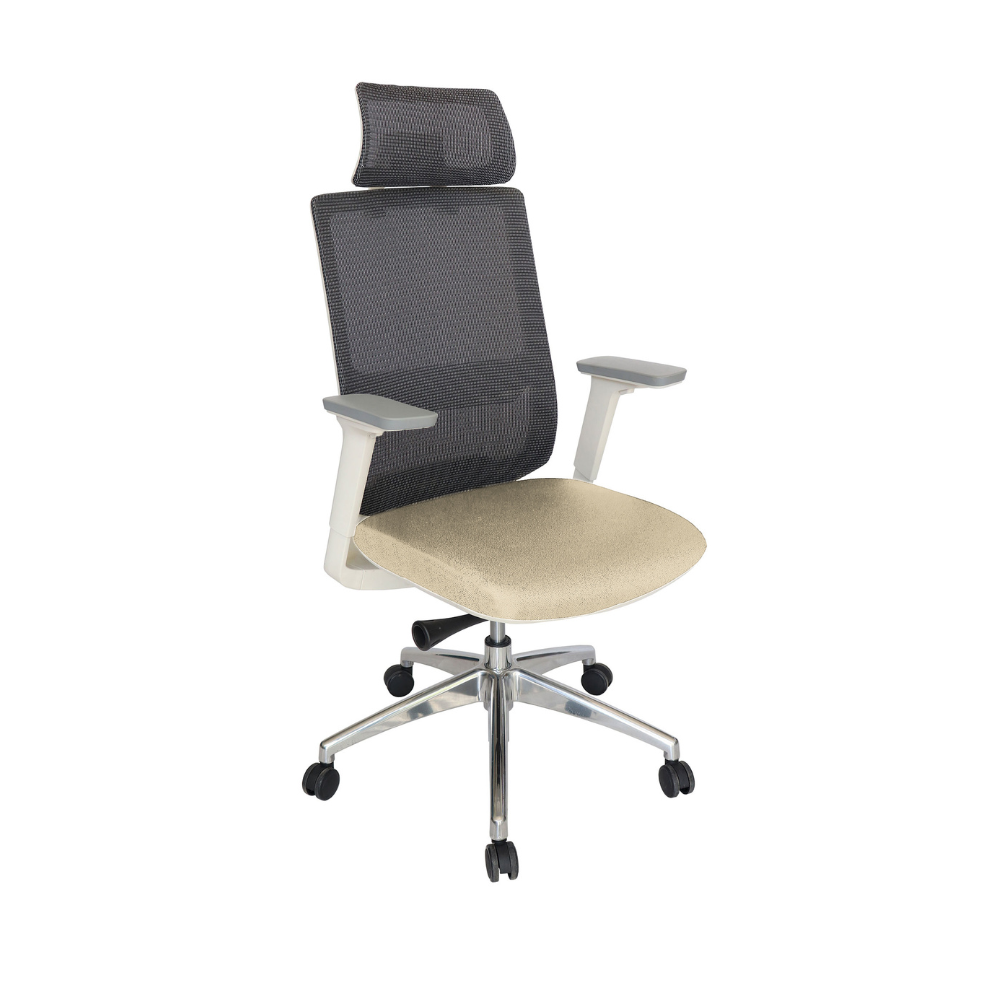 Silla Ejecutiva Soho Blanca tapizable en varios colores