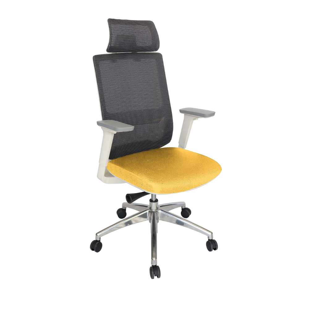 Silla Ejecutiva Soho Blanca tapizable en varios colores