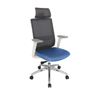 Silla Ejecutiva Soho Blanca tapizable en varios colores