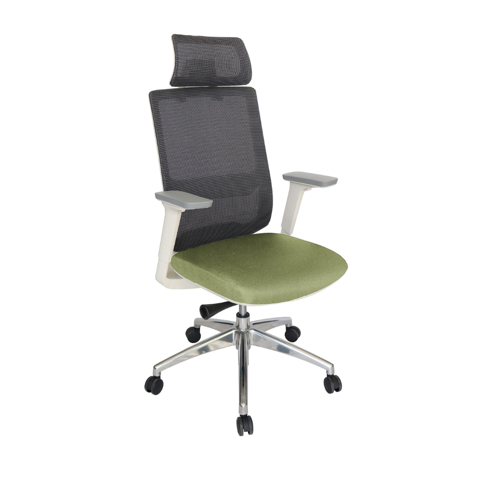 Silla Ejecutiva Soho Blanca tapizable en varios colores