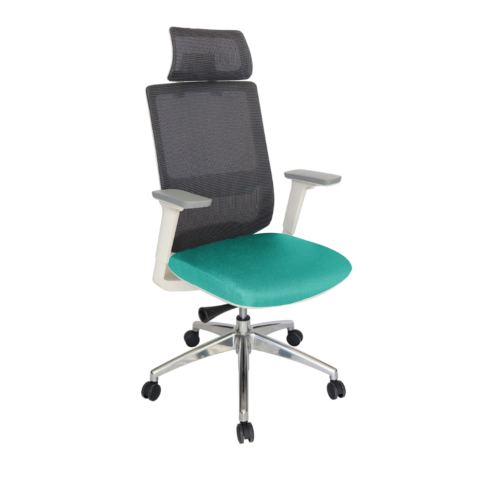 Silla Ejecutiva Soho Blanca tapizable en varios colores