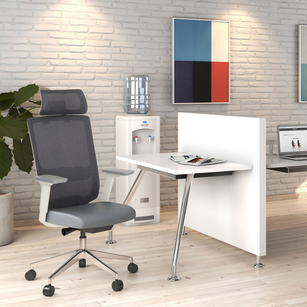 Silla Ejecutiva Soho Blanca tapizable en varios colores