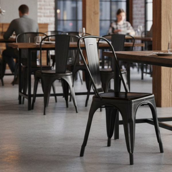 Silla Tolix negra o blanca