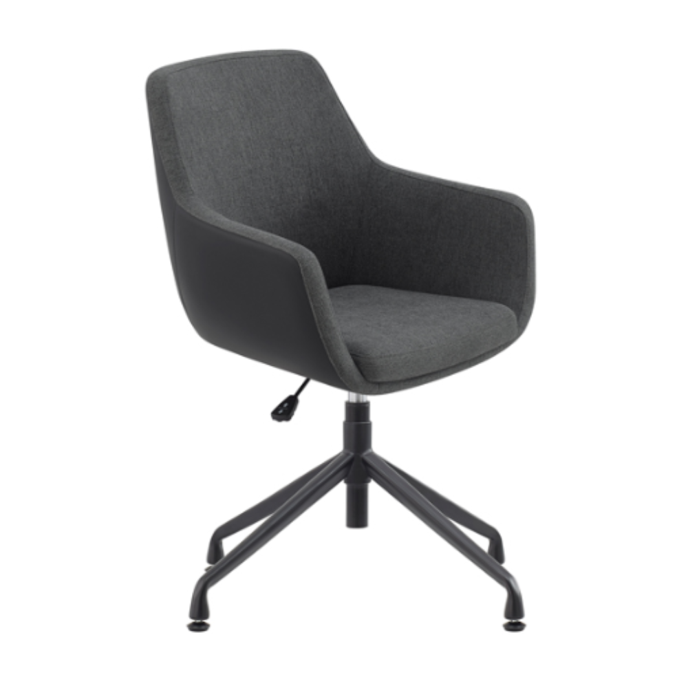 Silla Tripoli pata spider negro