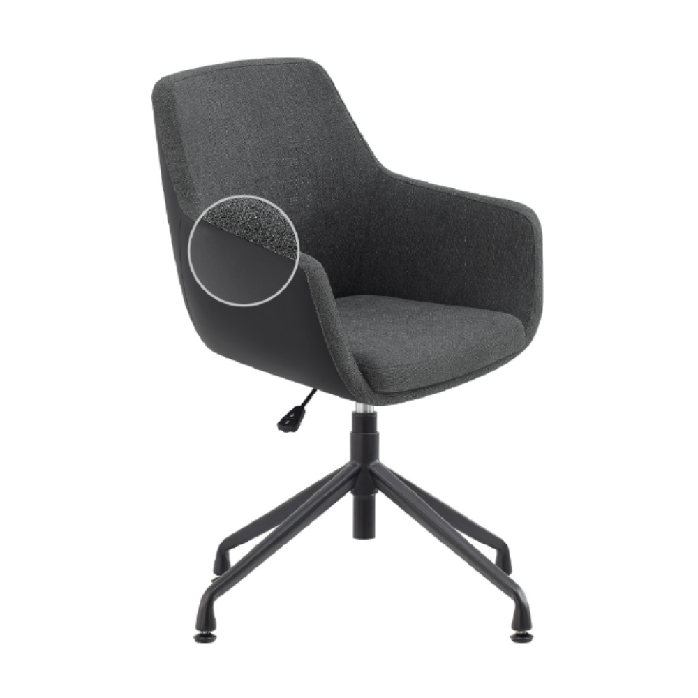 Silla Tripoli pata spider negro