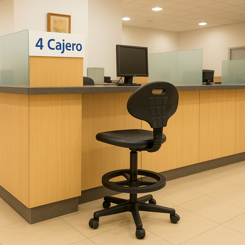 Silla Ergonómica con Respaldo cajero
