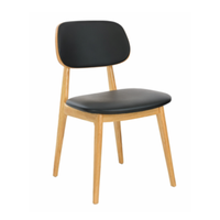 Silla Vigo Full madera de haya natural o nogal asiento y respaldo tapizado