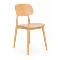 Silla Vigo madera de haya natural o nogal