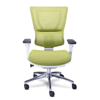 Silla staff estructura blanca red verde