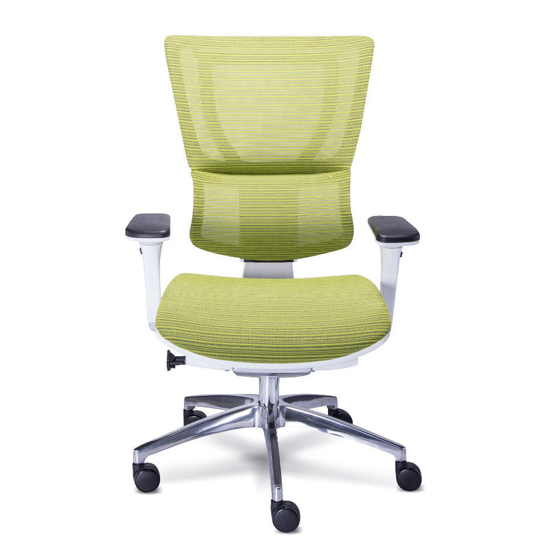 Silla staff estructura blanca red verde