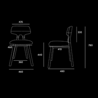 Silla Visitante Patas de Haya con Asiento Tapizado en Tela Shine