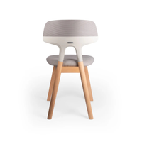 Silla Visitante Patas de Haya con Asiento Tapizado en Tela Shine