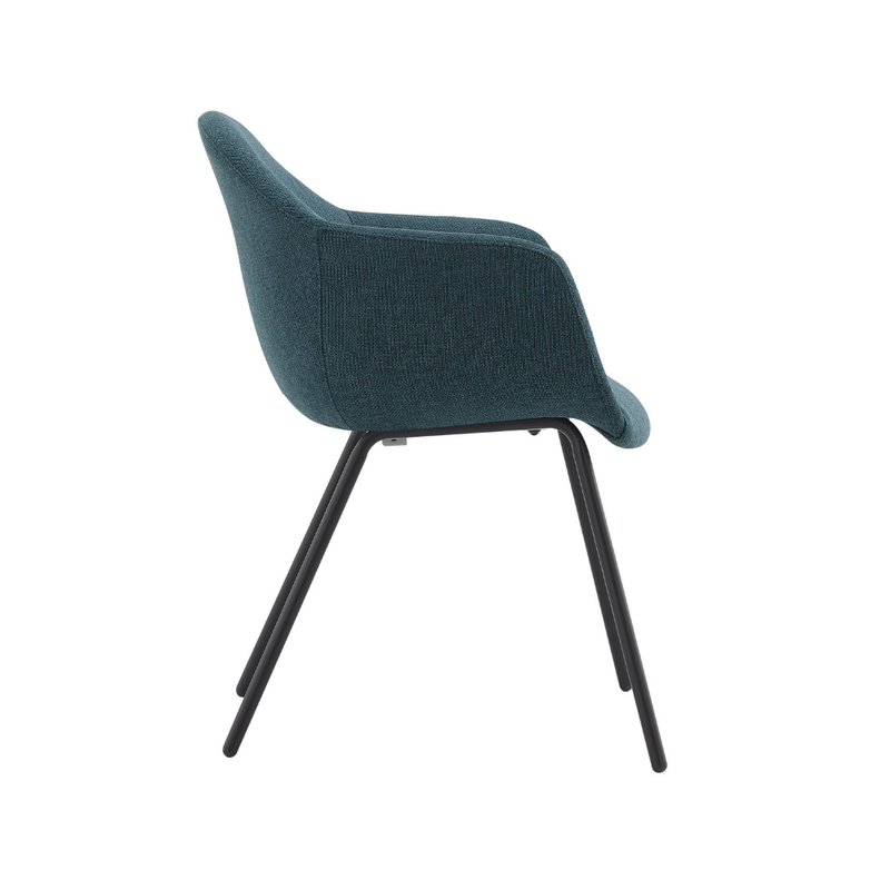 Sillón Alassia 4 patas negra