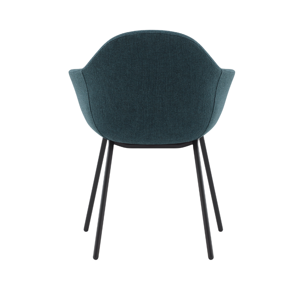 Sillón Alassia 4 patas negra