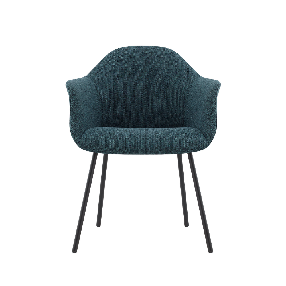 Sillón Alassia 4 patas negra