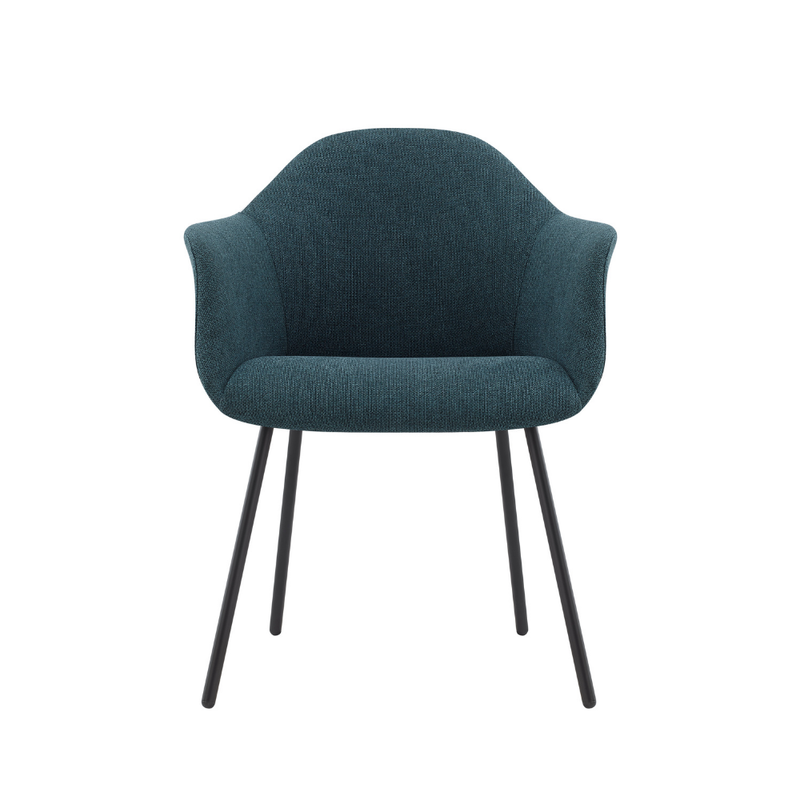 Sillón Alassia 4 patas negra